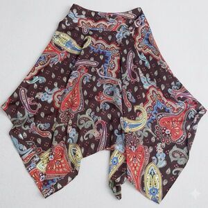 Y2K metrostyle vintage handkerchief hem country core paisley festival fairygrung